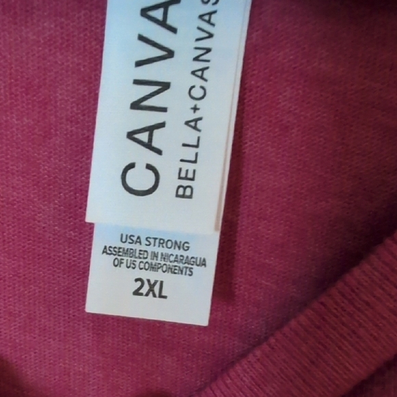 Bella Canvas Deep Pink Tee - Picture 2 of 4